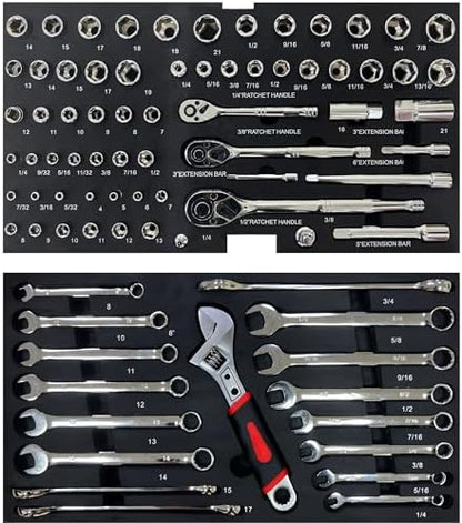 Professional Tool Kit – 489 Pieces with Organizer Case – Complete for Home and Workshop Use