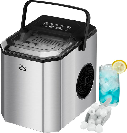 12kg Portable Ice Maker - Compact, Quiet and Powerful - 1 Year Warranty