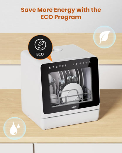 Portable Dishwasher – Powerful, Efficient, with 8 Wash Programs