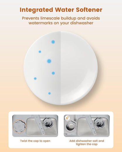 Portable Dishwasher – Powerful, Efficient, with 8 Wash Programs