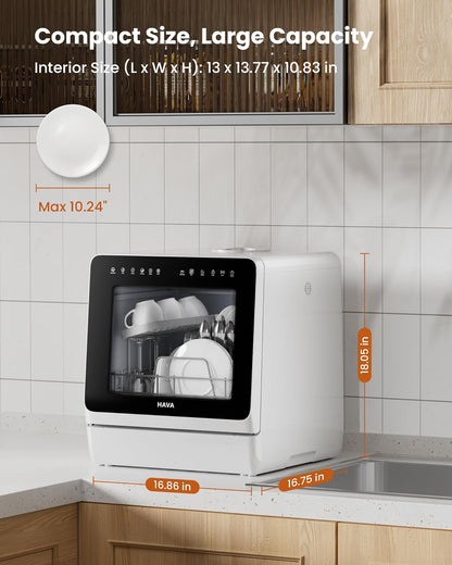 Portable Dishwasher – Powerful, Efficient, with 8 Wash Programs