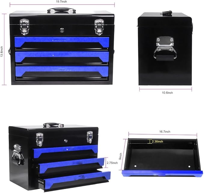 Professional Tool Kit – 489 Pieces with Organizer Case – Complete for Home and Workshop Use