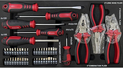 Professional Tool Kit – 489 Pieces with Organizer Case – Complete for Home and Workshop Use
