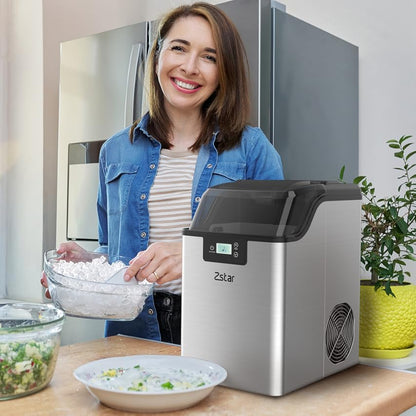 12kg Portable Ice Maker - Compact, Quiet and Powerful - 1 Year Warranty